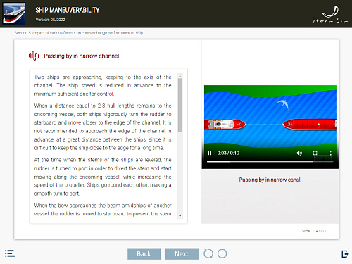 ELM Ship manoeuvrability