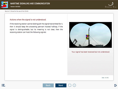 ELM Maritime signaling and communication