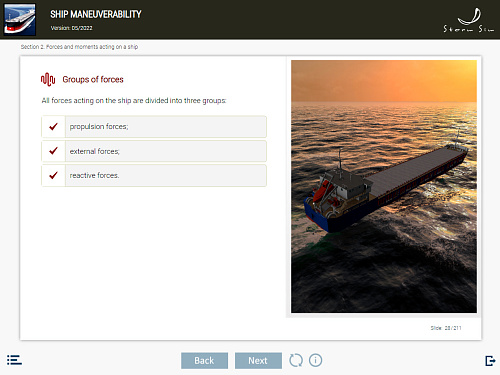 ELM Ship manoeuvrability