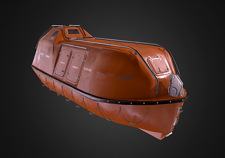 Davit-launched lifeboat simulator LBS-С (software version, class C)