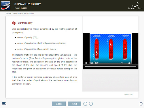 ELM Ship manoeuvrability