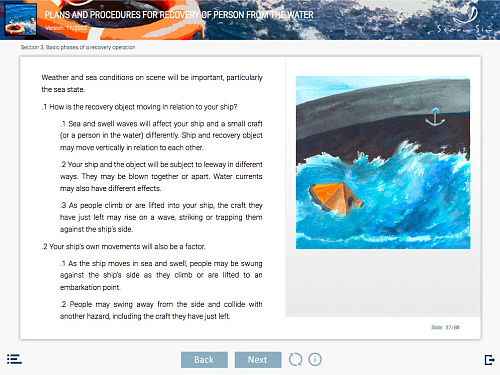 ELM Plans and procedures for recovery of person from the water