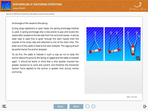 ELM Shiphandling at anchoring operations