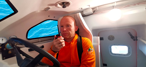 FFLBS Free fall lifeboat simulator (full mission, on the dynamic platform)