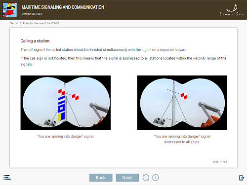 ELM Maritime signaling and communication