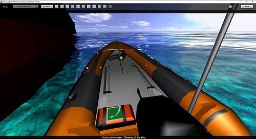 Rescue boat simulation software