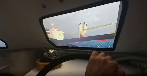 FFLBS Free fall lifeboat simulator (full mission, on the dynamic platform)