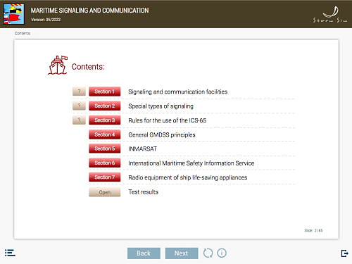 ELM Maritime signaling and communication
