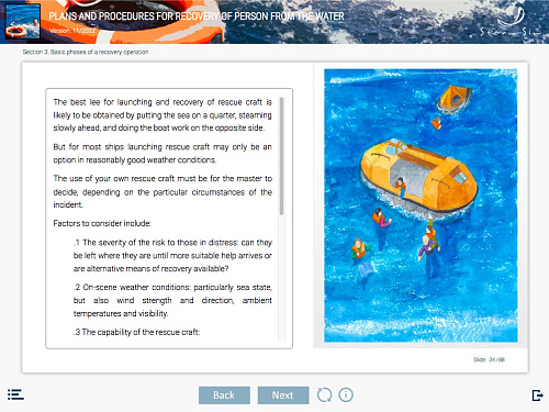 ELM Plans and procedures for recovery of person from the water