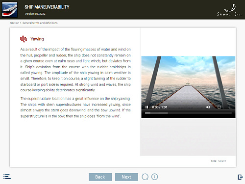 ELM Ship manoeuvrability