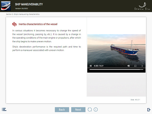 ELM Ship manoeuvrability