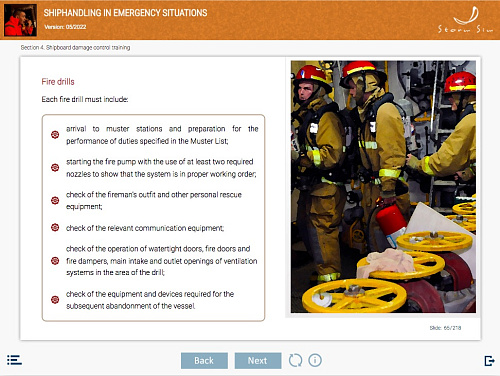 ELM Shiphandling in emergency situations