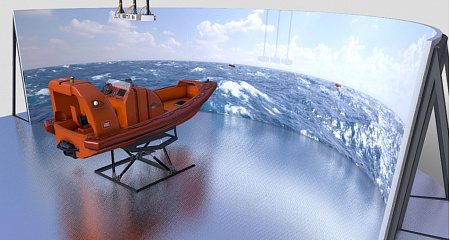 RB/FRBS-A Rescue Fast rescue boat simulator (full mission, on the 6 DoF platform)