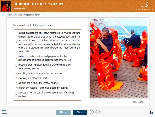 ELM Shiphandling in emergency situations