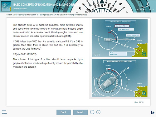 ELM Basic concepts of navigation and sailing directions